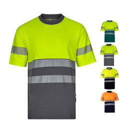 Velilla 36096 - Tweekleurig piqué T-shirt (150g/m²) van katoen (55%) en polyester (45%)