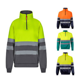 Velilla 36149 - Two-tone sweatshirt (300g/m²) in polyester fleece (100%)