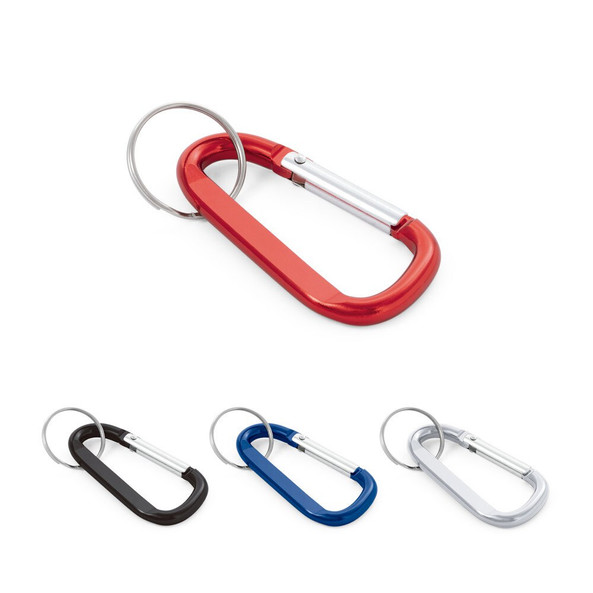 hi!dea 58823 - Aluminium carabiner with keyring