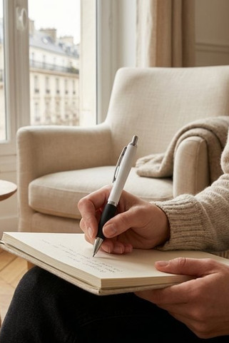 ABS ball pen with clip and metal trim - Egotier 81132