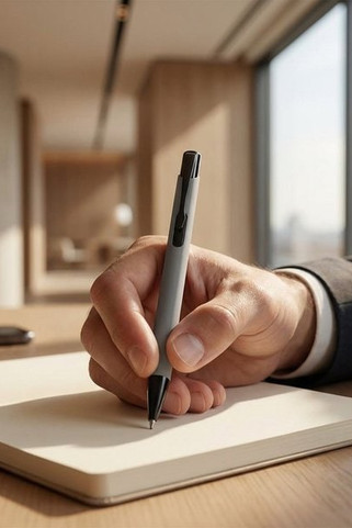 Soft touch aluminium ball pen - Egotier 81140