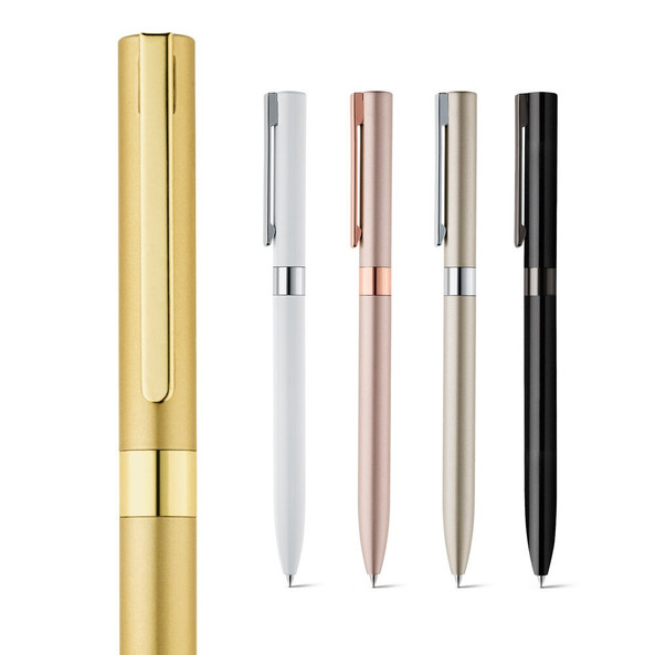 hi!dea 81156 - Aluminium twist action ball pen with clip