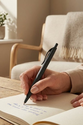 Wheat straw fibre and ABS ball pen with clip - Egotier 81168