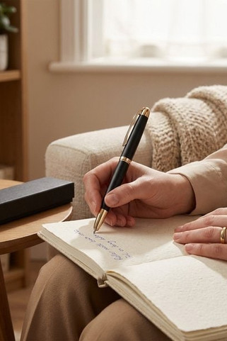 Metal rollerball with gold trim - Egotier 81196