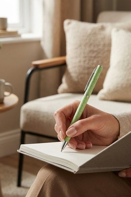 Ball pen with wheat straw fibre and ABS with twist mechanism - Egotier 81203