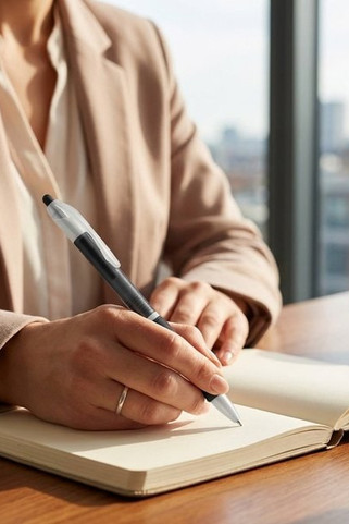 ABS ball pen with non-slip grip - Egotier 91247