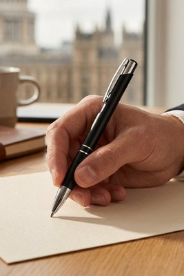 Aluminium ball pen with clip - Egotier 91311