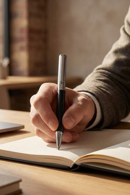 Metal ball pen with twist mechanism and clip - Egotier 91348