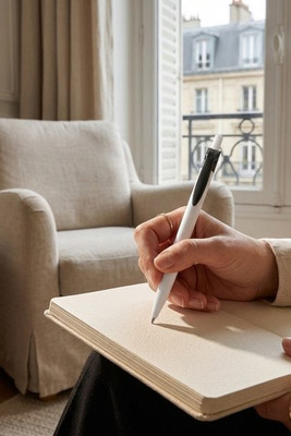 ABS ball pen with coloured clip - Egotier 91498