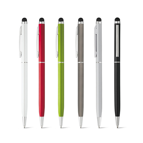 hi!dea 91624 - Aluminium ball pen with twist mechanism and touch tip