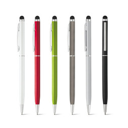 hi!dea 91624 - Aluminium ball pen with twist mechanism and touch tip