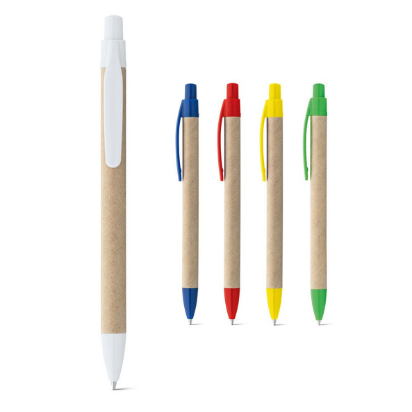 hi!dea 91628 - Kraft paper ball pen with clip