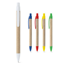 Kraft paper ball pen with clip - Egotier 91628