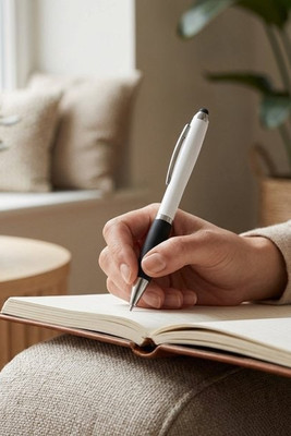 Balpen met draaimechanisme en metalen clip - Egotier 91634