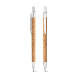 hi!dea 91647 - Cork and aluminium ball pen with clip