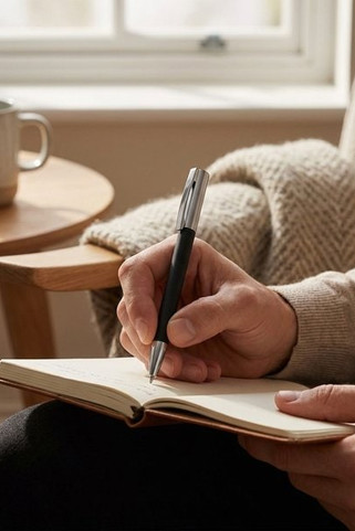 Twist action ball pen with metal clip - Egotier 91671