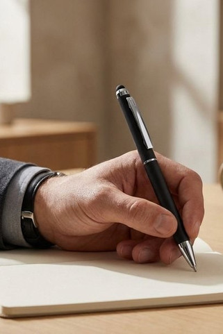 ABS ball pen with metallic finish - Egotier 91699