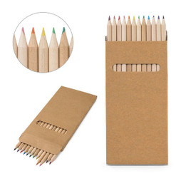 hi!dea 91746 - Pencil box with 12 coloured pencils