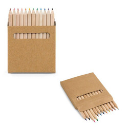 hi!dea 91747 - Pencil box with 12 coloured pencils