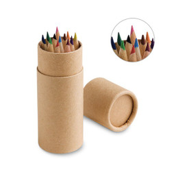 hi!dea 91752 - Boîte avec 12 crayons de couleur