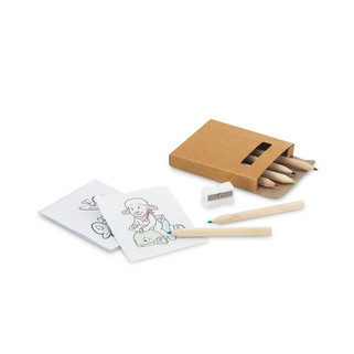 Colouring set with colouring pencils - Egotier 91758