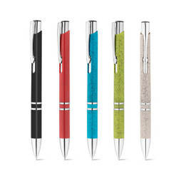 hi!dea 91771 - Straw fibre and ABS ball pen with clip