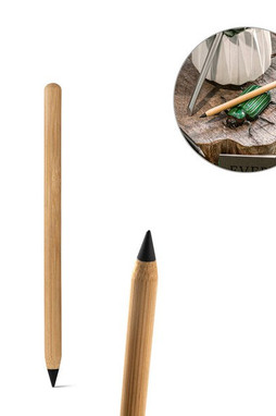 Inktloze pen van bamboe met punt van grafiet - Egotier 91773