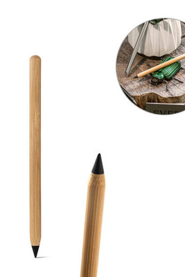 Inklusive pen i bambus med grafitspids - Egotier 91773