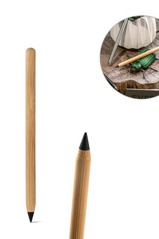 Musteeton-kynä bambusta, jossa on grafiitilla - Egotier 91773