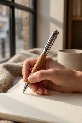 Roller with stainless steel body (90% rSS) and cork with clip - Egotier 91783