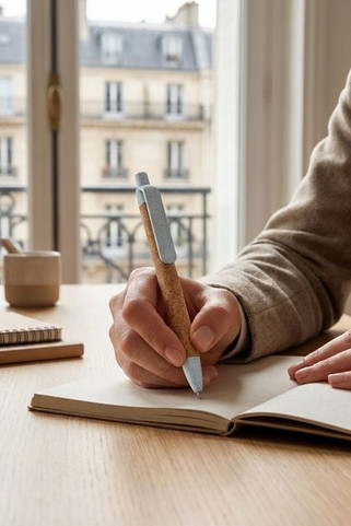 Ball pen in cork and Wheatstraw Fibre - Egotier 91795