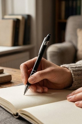 Balpen van gerecycled aluminium (100% rAL) met touch tip - Egotier 91799