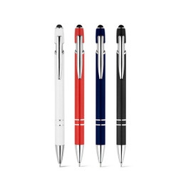 hi!dea 91799 - Ballpoint pen with recycled aluminium (100% rAL) body and touch tip