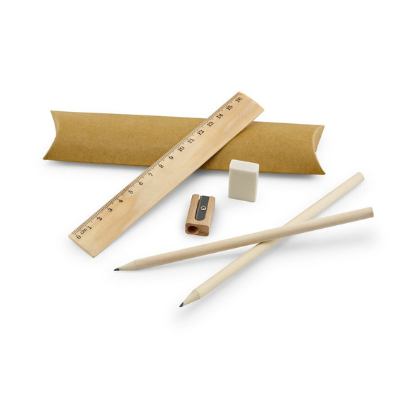 hi!dea 91932 - School writing set: ruler, pencil, eraser and sharpener