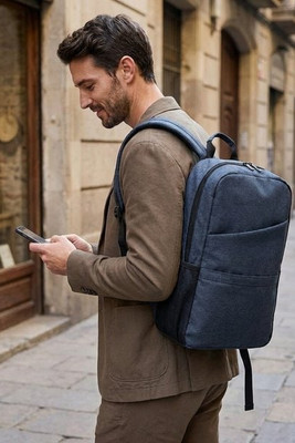 Laptop-Rucksack 15.6" aus 600D recyceltem Polyester - Egotier 92080