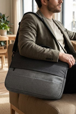 Gewatteerde laptoptas van 600D gerecycled polyester met hoge dichtheid 15” - Egotier 92086