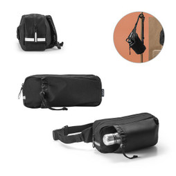 hi!dea 92091 - Gürteltasche aus 300D recyceltem Polyester und 600D recyceltem Polyester mit reflektierenden Elementen