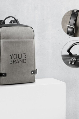 Branve 92147 - Zaino porta PC 156 in tessuto e PU