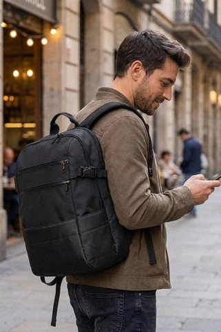 156" Laptop backpack in 840D and 300D jacquard - Egotier 92280