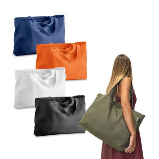 Cotton (50%), recycled cotton (30%) and polyester (20% rPET) bag (280 g/m²) - Egotier 92327