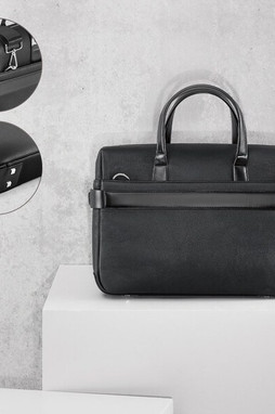 Branve 92359 - 156" Executive laptop briefcase in poly leather