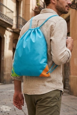 Colourful non-woven drawstring bag (80 g/m²) - Egotier 92617