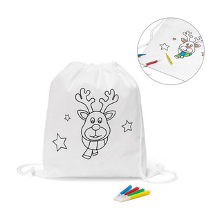 Dětský vybarvovací batoh se stahovací šňůrkou - Egotier 92621