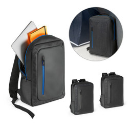 hi!dea 92637 - Wasserdichter Laptop-Rucksack 15.6 aus 600D-Polyester
