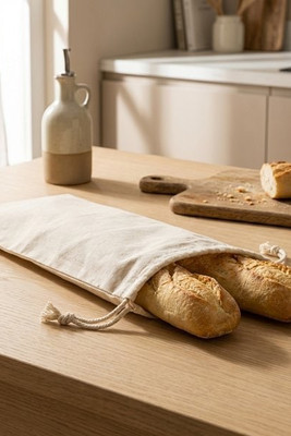 100% bomullspåse (100 g/m²) för bröd - Egotier 92836