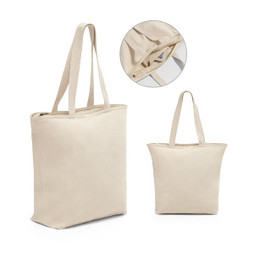 hi!dea 92926 - Borsa in cotone 100% con chiusura (280 g/m²)