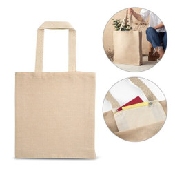 hi!dea 92937 - Juco bag (275 g/m²) with inner pocket in 100% cotton (120 g/m²)