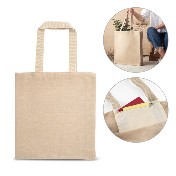 Juco bag (275 g/m²) with inner pocket in 100% cotton (120 g/m²) - Egotier 92937