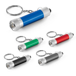 hi!dea 93141 - Aluminium keyring with a 3 LED flashlight