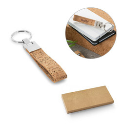 hi!dea 93145 - Cork and metal keyring